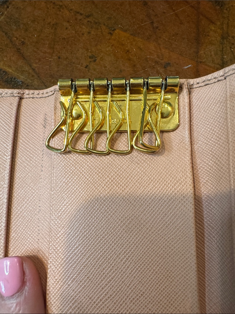 PRADA Pink Saffiano Bow Wallet - Picture 10 of 11